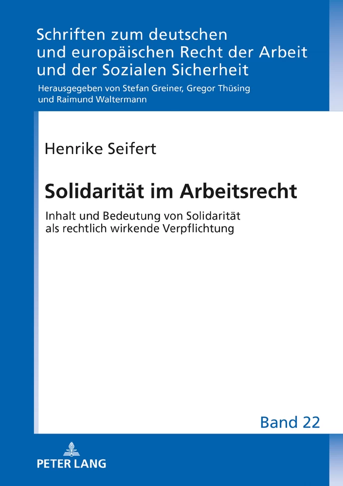 Titel: Solidarität im Arbeitsrecht