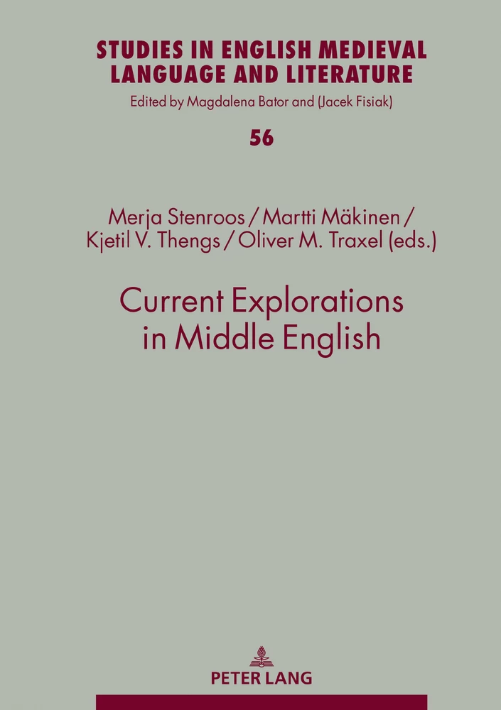 Title: Current Explorations in Middle English
