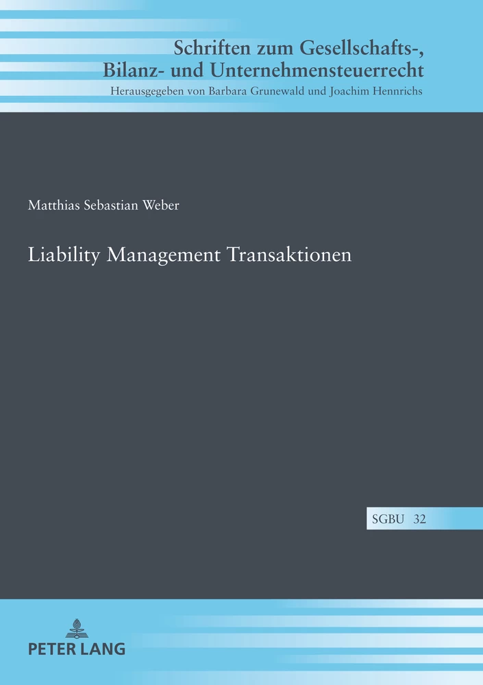 Titel: Liability Management Transaktionen