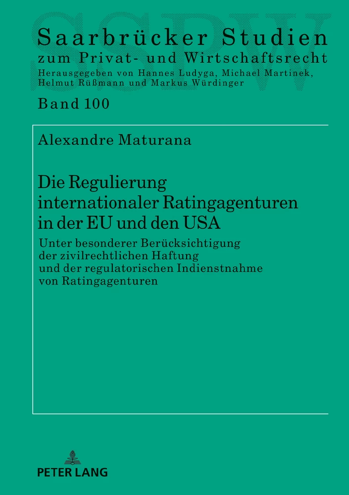 Titel: Die Regulierung internationaler Ratingagenturen in der EU und den USA