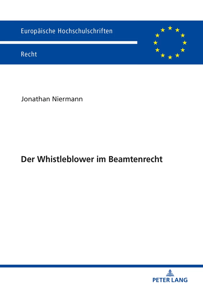 Titel: Der Whistleblower im Beamtenrecht