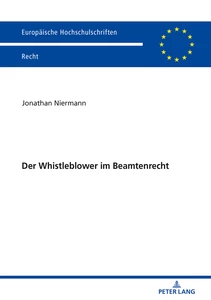 Title: Der Whistleblower im Beamtenrecht