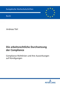Title: Die arbeitsrechtliche Durchsetzung der Compliance