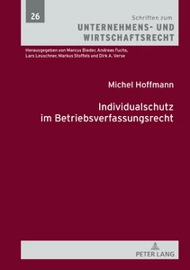 Titre: Individualschutz im Betriebsverfassungsrecht
