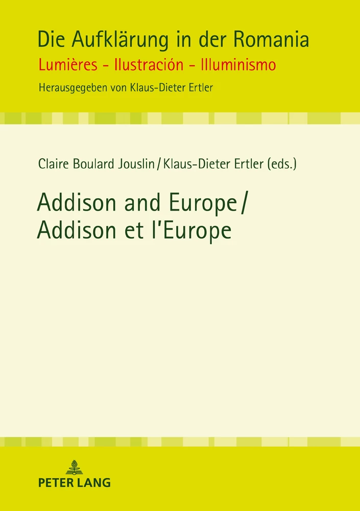 Title: Addison and Europe / Addison et l’Europe