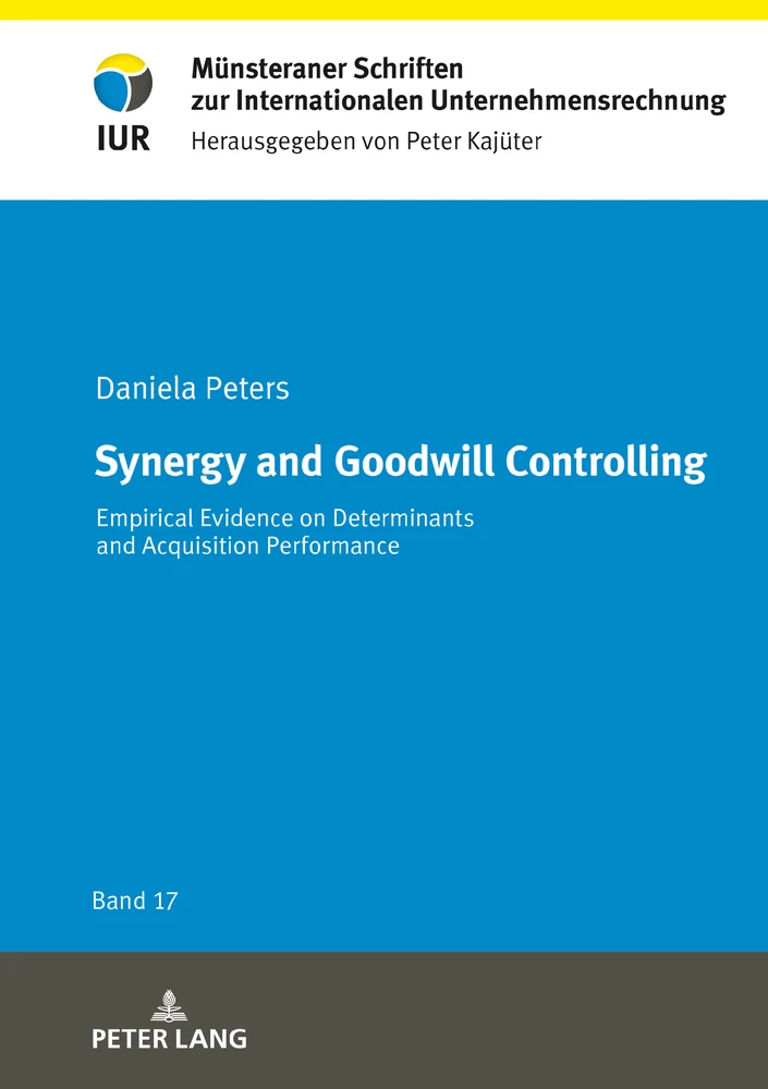 Title: Synergy and Goodwill Controlling