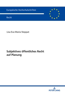 Title: Subjektives öffentliches Recht auf Planung