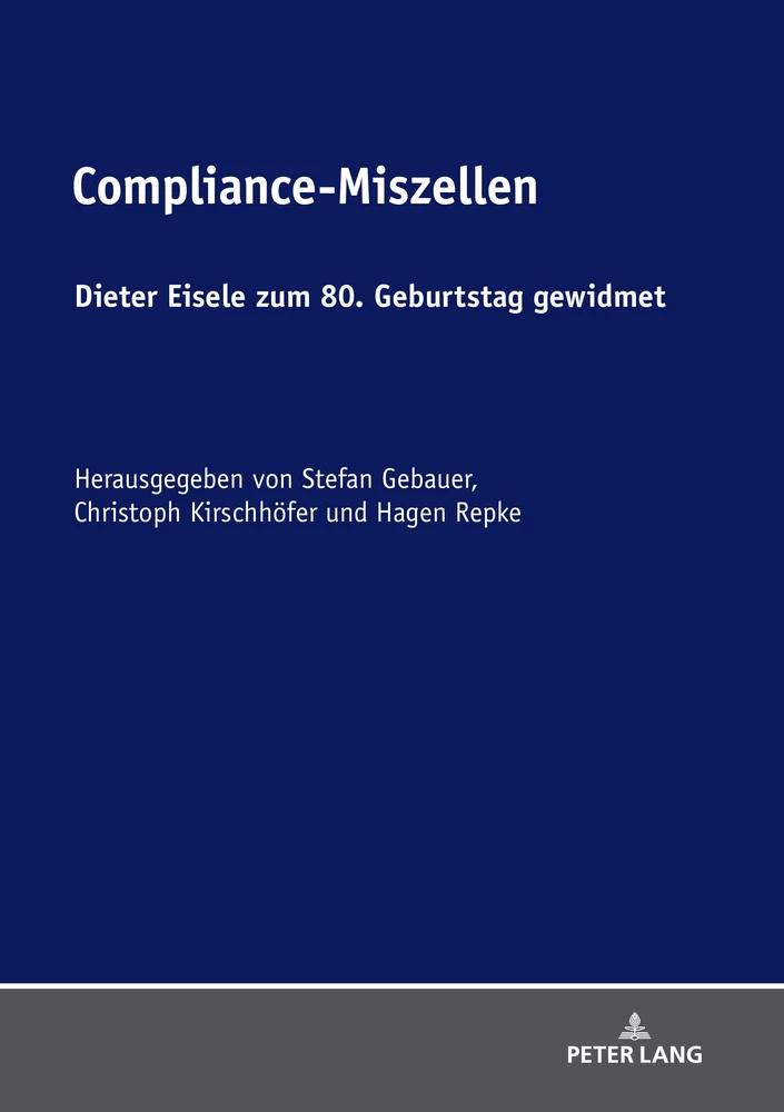 Titel: Compliance-Miszellen