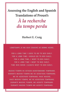Title: Assessing the English and Spanish Translations of Proust’s <i>À la recherche du temps perdu</i>