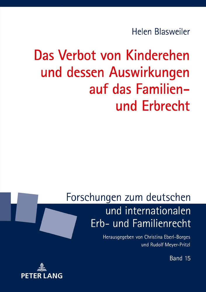 Title: Das Verbot von Kinderehen und dessen Auswirkungen auf das Familien- und Erbrecht