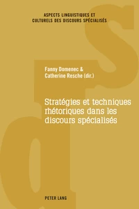 Title: Stratégies et techniques rhétoriques dans les discours spécialisés