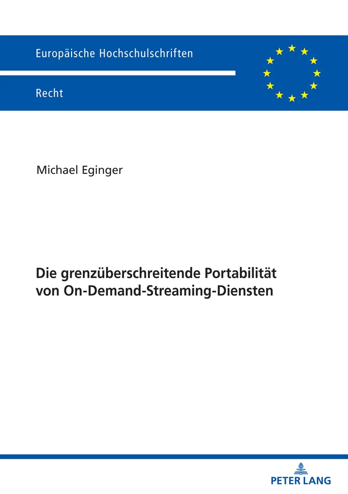 Titel: Die grenzüberschreitende Portabilität von On-Demand-Streaming-Diensten