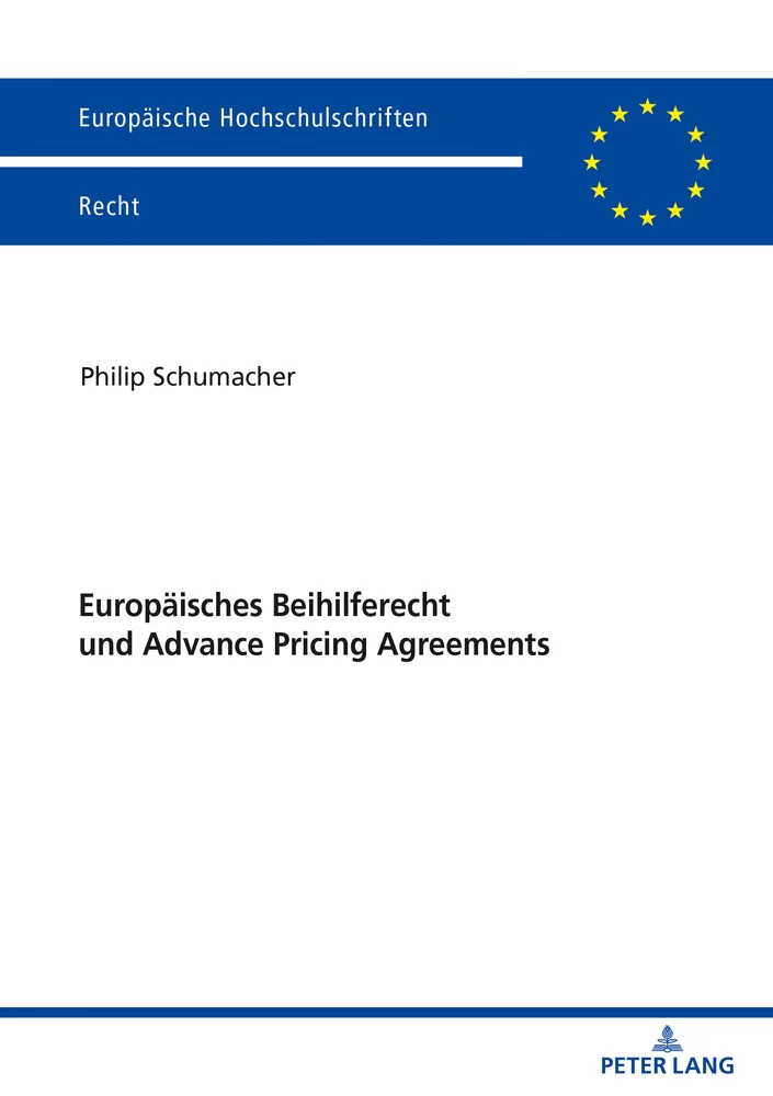 Titel: Europäisches Beihilferecht und Advance Pricing Agreements