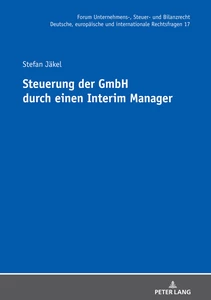 Title: Steuerung der GmbH durch einen Interim Manager