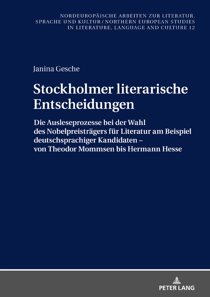 Titel: Stockholmer literarische Entscheidungen