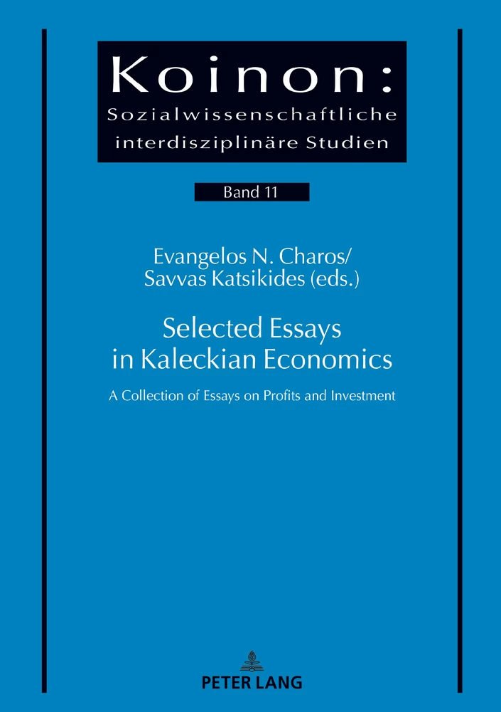 Title: Selected Essays in Kaleckian Economics