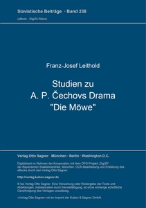 Title: Studien zu A. P. Čechovs Drama "Die Möwe"