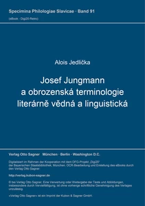 Title: Josef Jungmann a obrozenská terminologie literárně vědná a linguistická