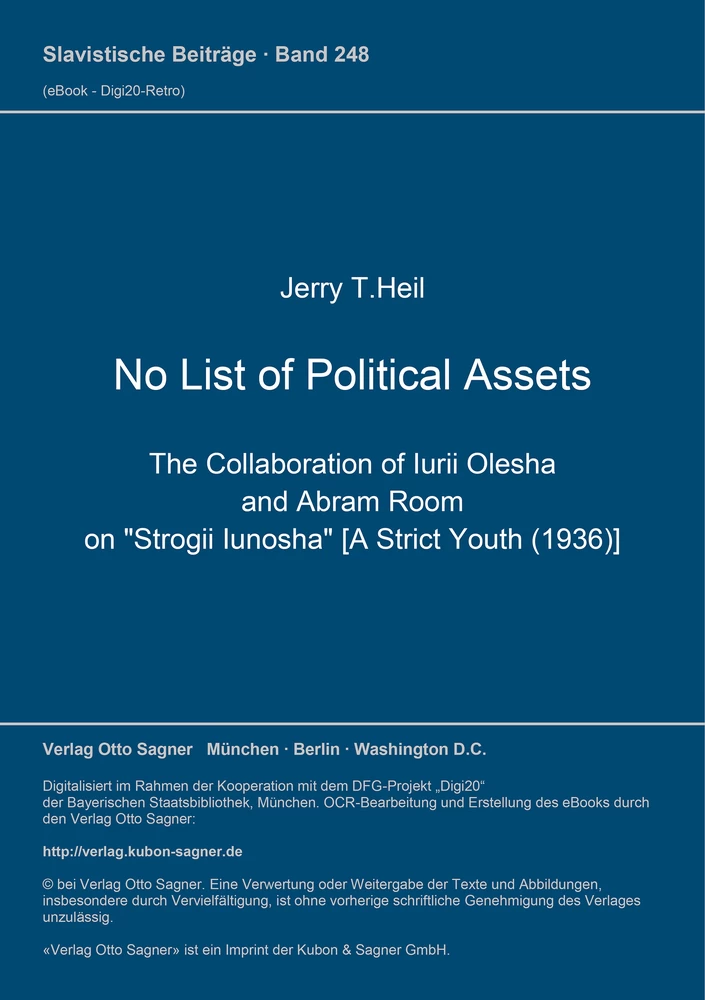 Titel: No List of Political Assets