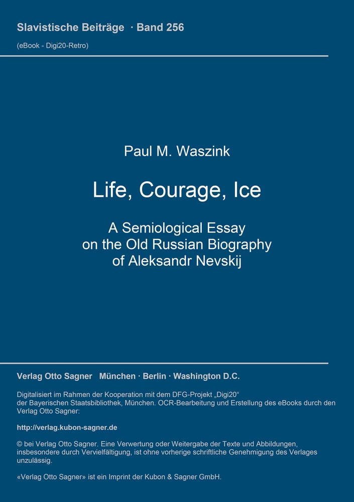 Titel: Life, Courage, Ice