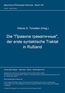 Titel: Die "Pravila gramatičnye", der erste syntaktische Traktat in Rußland