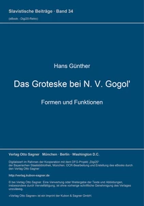 Titel: Das Groteske bei N. V. Gogol'. Formen und Funktionen