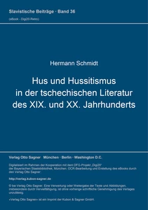 Title: Hus und Hussitismus in der tschechischen Literatur des XIX. und XX. Jahrhunderts