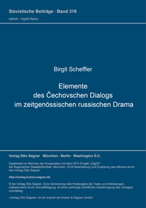Title: Elemente des Čechovschen Dialogs im zeitgenössischen russischen Drama