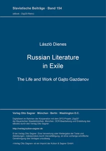 Title: Russian Literature in Exile