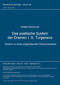 Title: Das poetische System der Dramen I. S. Turgenevs