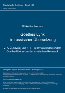 Title: Goethes Lyrik in russischer Übersetzung