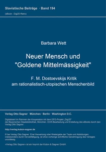 Title: Neuer Mensch und "Goldene Mittelmässigkeit"