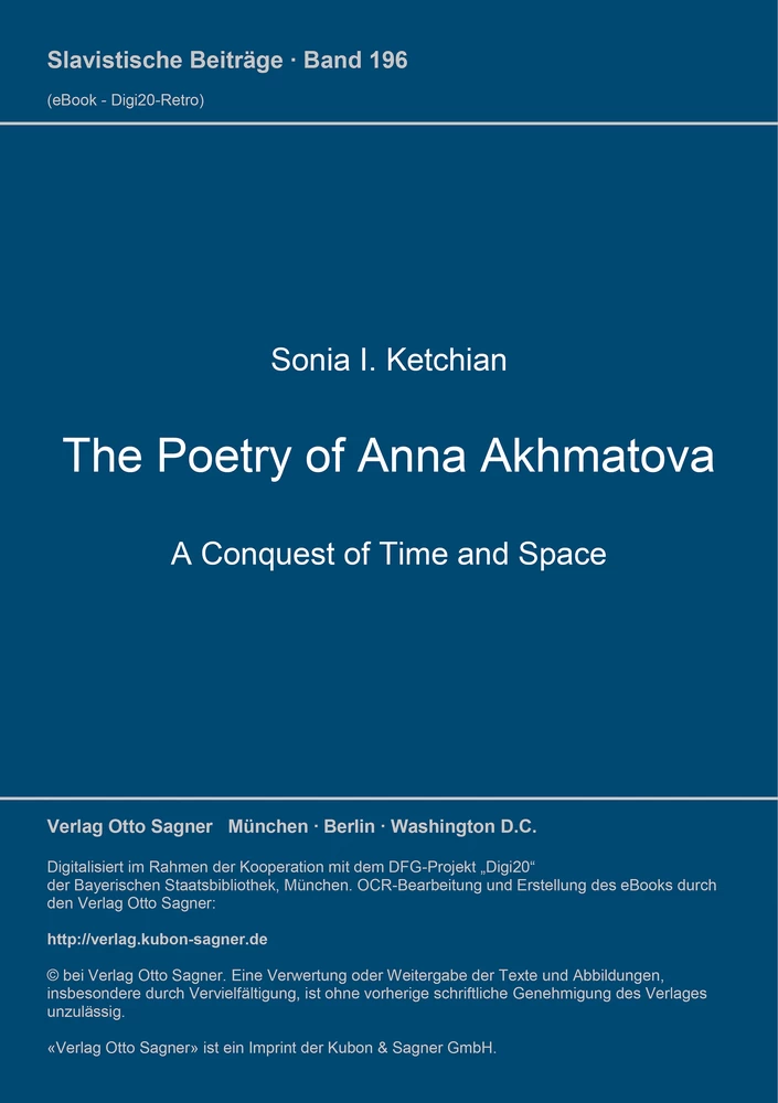 Titel: The Poetry of Anna Akhmatova