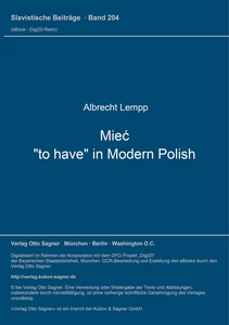 Titel: Mieć, "to have" in Modern Polish