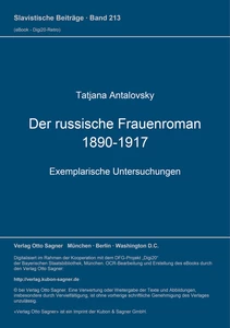 Title: Der russische Frauenroman 1890-1917