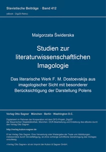 Titel: Studien zur literaturwissenschaftlichen Imagologie