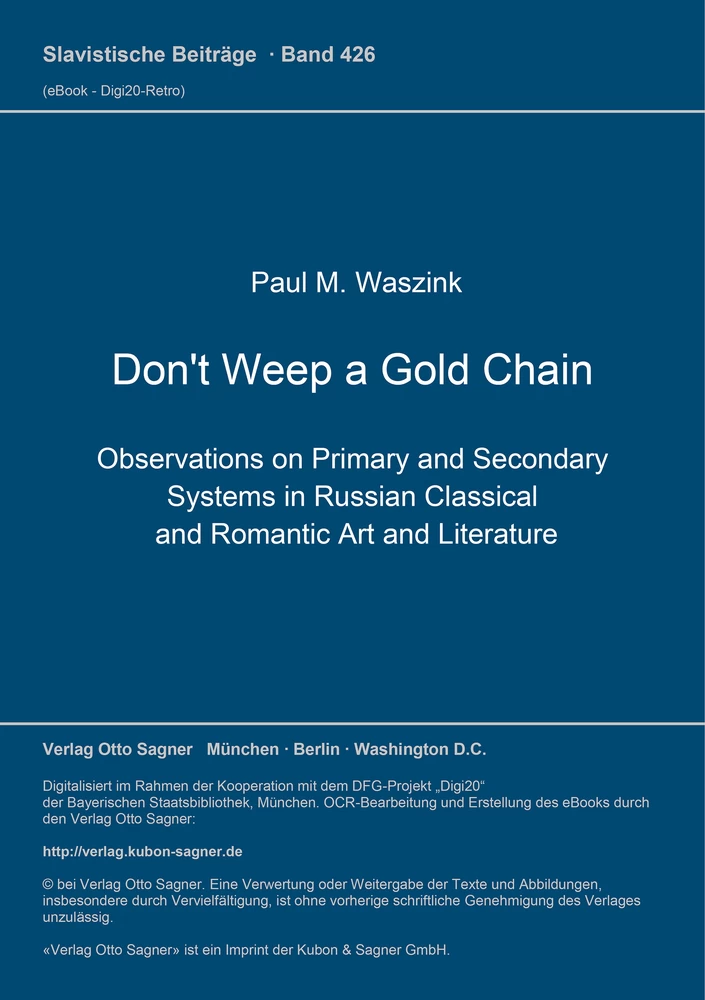 Titel: Don't Weep a Gold Chain