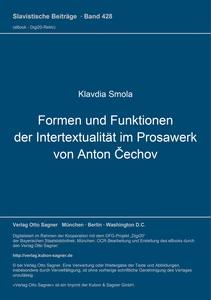 Title: Formen und Funktionen der Intertextualität im Prosawerk von Anton Čechov