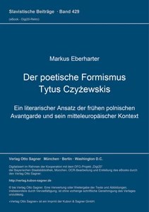Title: Der poetische Formismus Tytus Czyżewskis