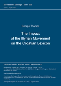Title: The Impact of the Illyrian Movement on the Croatian Lexicon