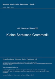 Title: Kleine Serbische Grammatik