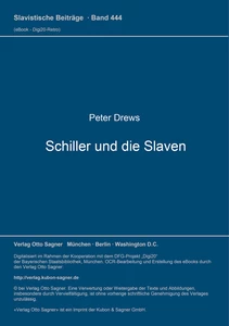 Titel: Schiller und die Slaven