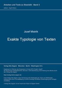 Title: Exakte Typologie von Texten