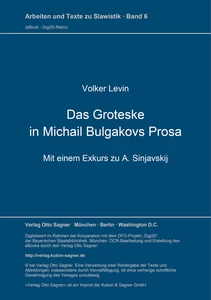 Title: Das Groteske in Michail Bulgakovs Prosa