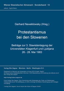 Title: Protestantismus bei den Slowenen / Protestantizem pri slovencih