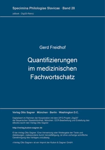 Title: Quantifizierungen im medizinischen Fachwortschatz