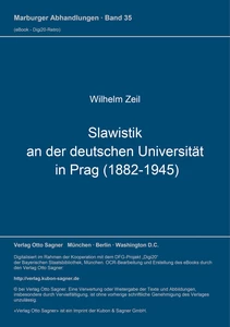 Titel: Slawistik an der deutschen Universität in Prag (1882-1945)