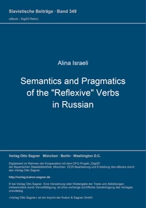 Titel: Semantics and Pragmatics of the "Reflexive" Verbs