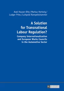 Titel: A Solution for Transnational Labour Regulation?