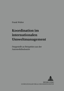 Titel: Koordination im internationalen Umweltmanagement